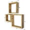 Ekena Millwork Square, Open Back, Vintage Farmhouse Shadow Box Shelves, Barnwood Decor Collection, PK3 DECR15SBSQOBUF - alternate 4